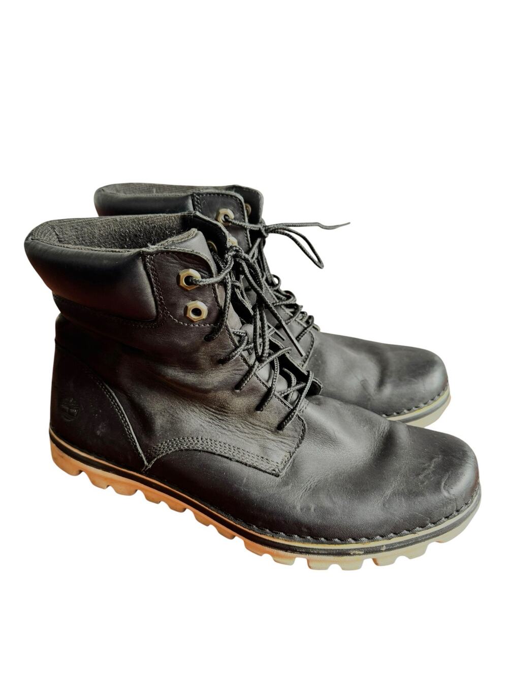 Timberland Women’s Size 10 Black Leather Orthopedic Comfort Lace Up Boots